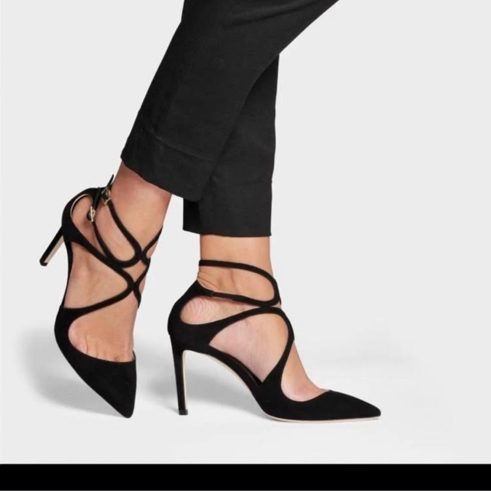 NWT - Jimmy Choo Lancer 85 (black suede)